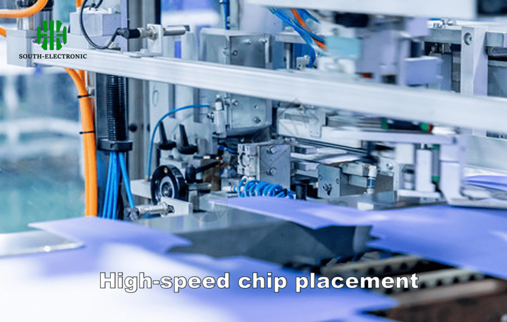 SMT assembly line robotic arms