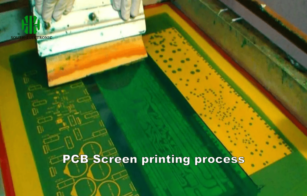 Screen printing process diagram