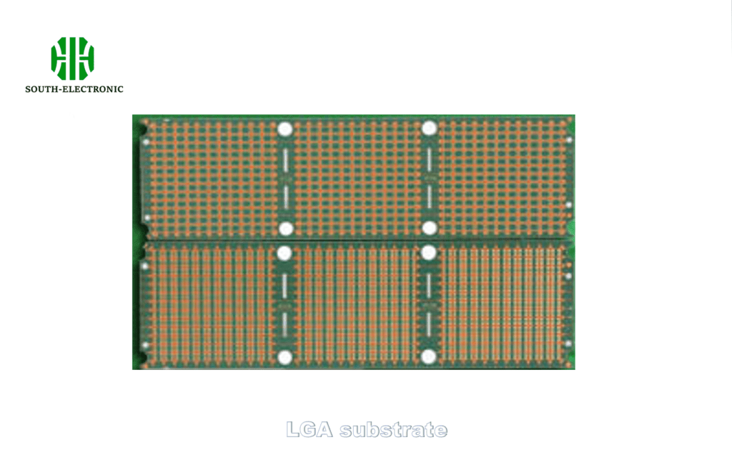 LGA substrate with contact pads
