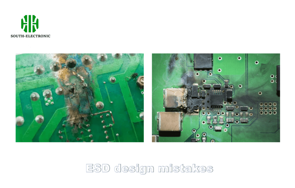 Ejemplos de errores de PCB