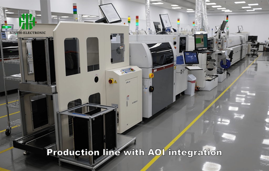 Production line with AOI integration