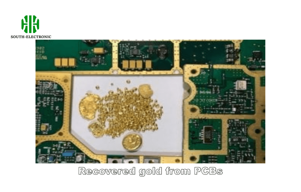 Recovered gold from PCBs