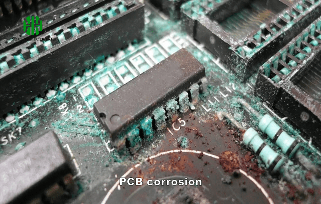 PCB corrosion example