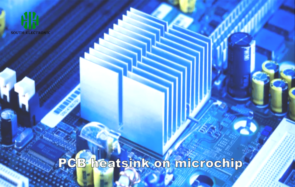 PCB heatsink on microchip