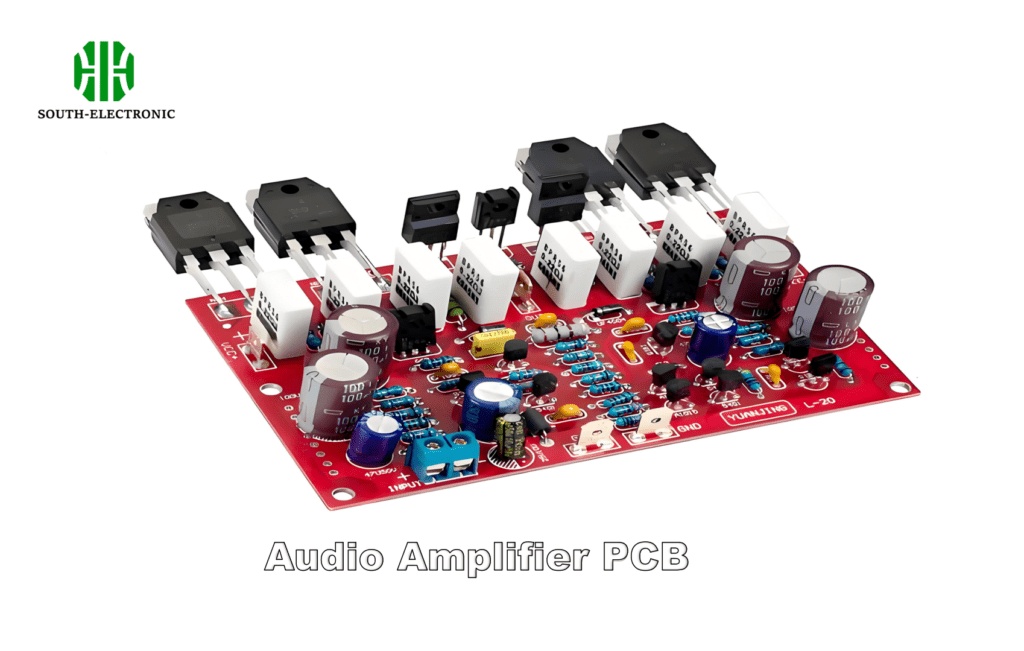 Audio Amplifier PCB Components