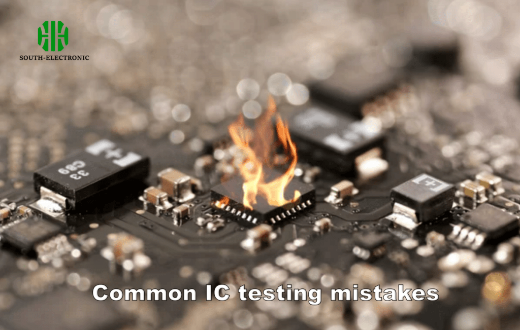 Common IC testing mistakes infographic