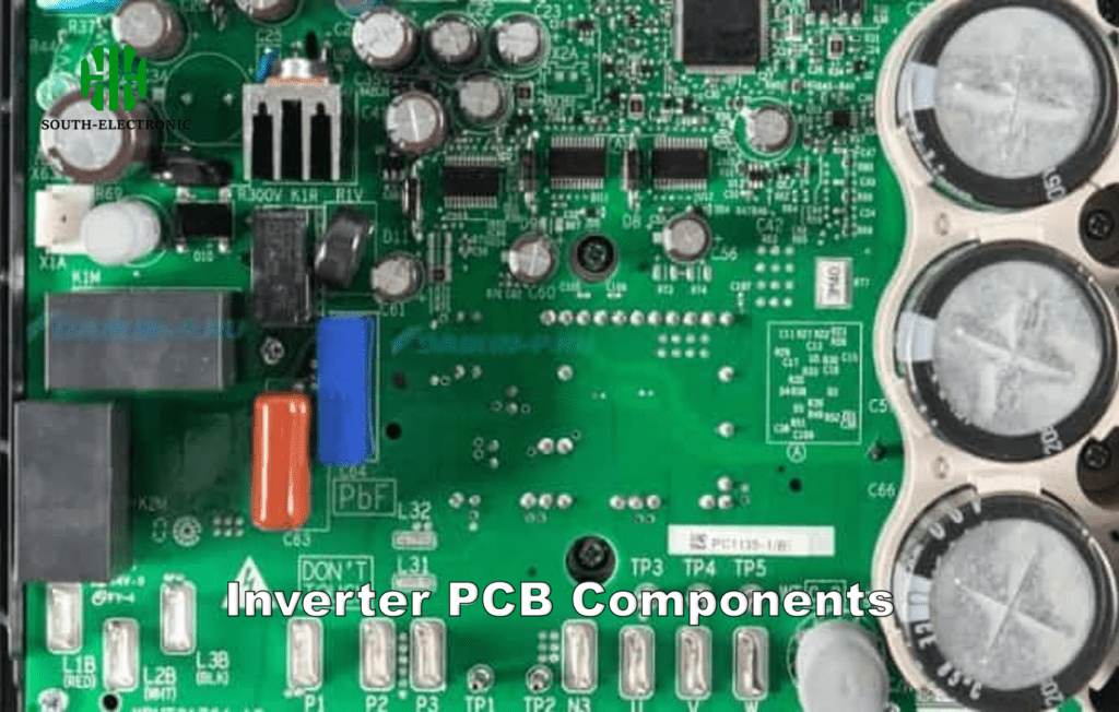 alt: Inverter board components close-up