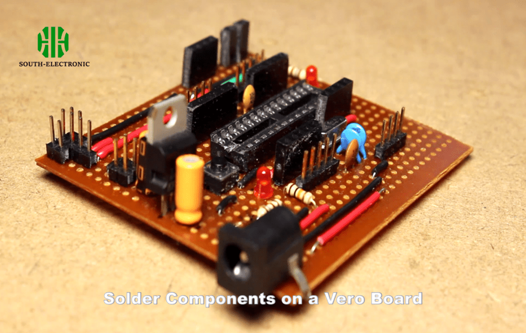 Soldering technique closeup