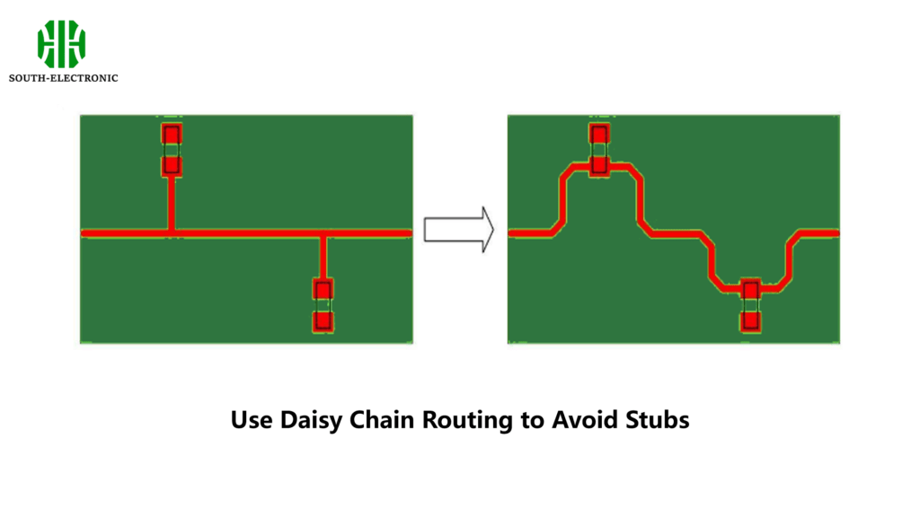 Use Daisy Chain Routing to Avoid Stubs