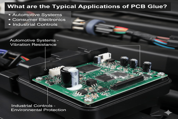 Automotive PCB with glue