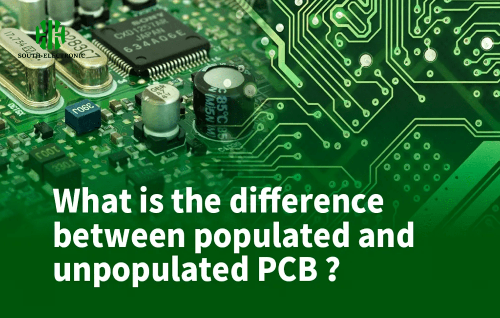 What is the difference between populated and unpopulated PCB?