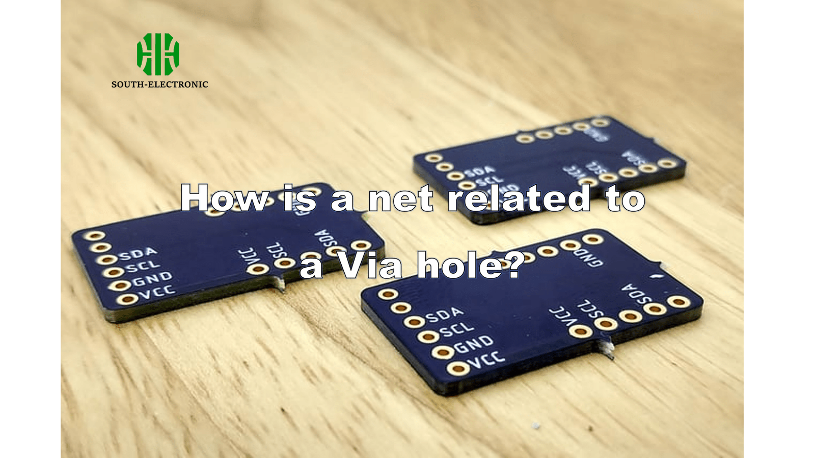 How is a net related to a Via hole?
