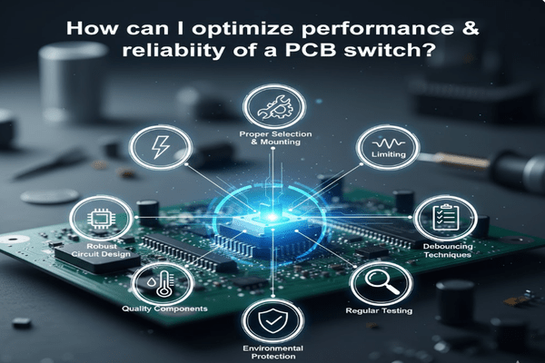 How can I optimize performance reliability of a PCB switch