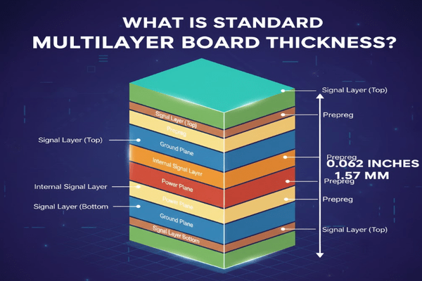 Mesure de l'épaisseur standard du PCB