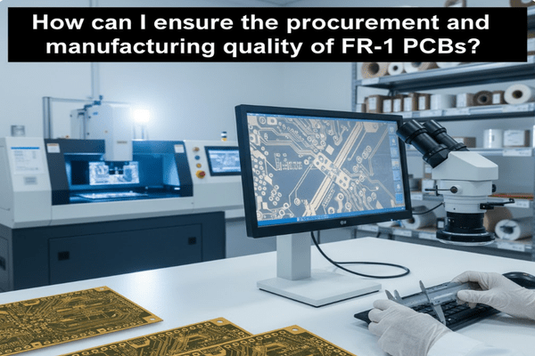 How can I ensure the procurement and manufacturing quality of FR-1 PCBs?