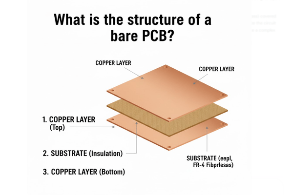 Structure d'un PCB nu